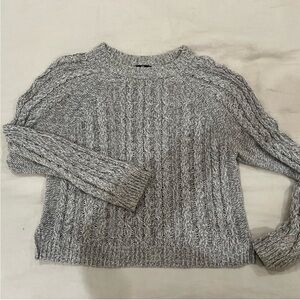 H&M Light Gray Cable Knit Sweater